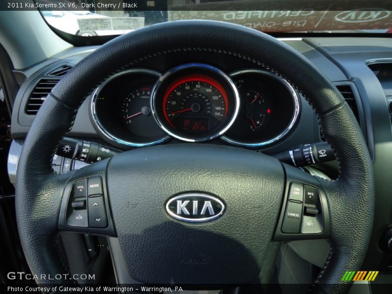 Dark Cherry / Black 2011 Kia Sorento SX V6