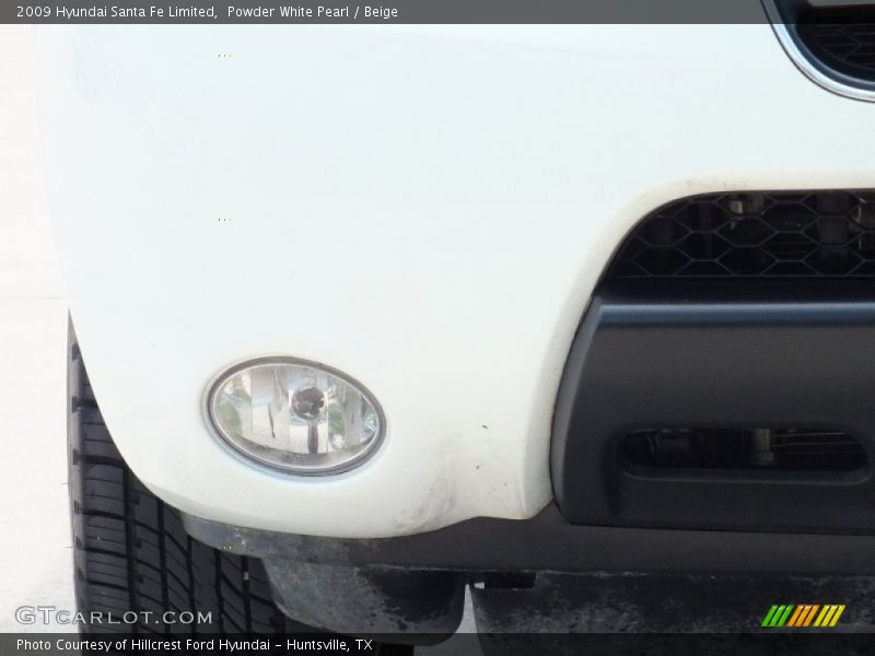 Powder White Pearl / Beige 2009 Hyundai Santa Fe Limited