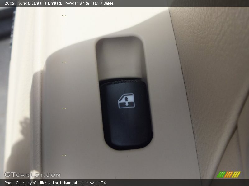 Powder White Pearl / Beige 2009 Hyundai Santa Fe Limited