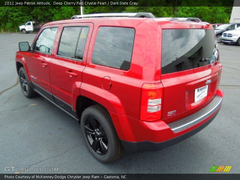 Deep Cherry Red Crystal Pearl / Dark Slate Gray 2012 Jeep Patriot Altitude