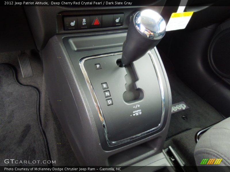 Deep Cherry Red Crystal Pearl / Dark Slate Gray 2012 Jeep Patriot Altitude