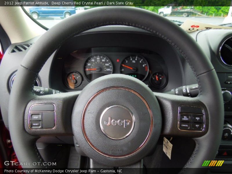 Deep Cherry Red Crystal Pearl / Dark Slate Gray 2012 Jeep Patriot Altitude