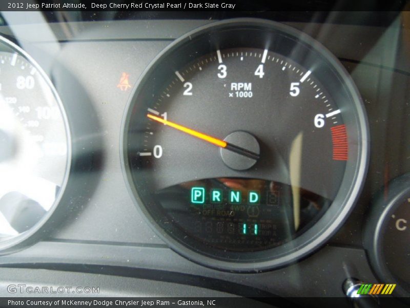 Deep Cherry Red Crystal Pearl / Dark Slate Gray 2012 Jeep Patriot Altitude