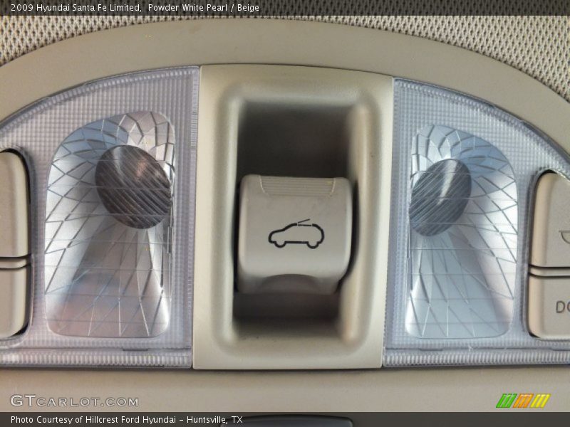 Powder White Pearl / Beige 2009 Hyundai Santa Fe Limited