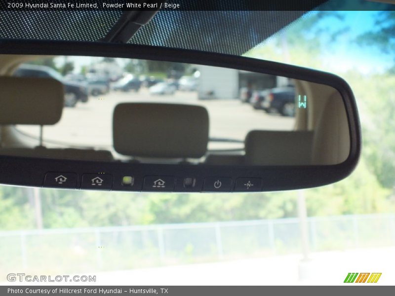Powder White Pearl / Beige 2009 Hyundai Santa Fe Limited