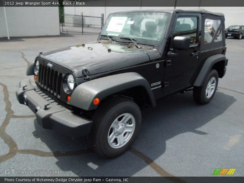 Black / Black 2012 Jeep Wrangler Sport 4x4