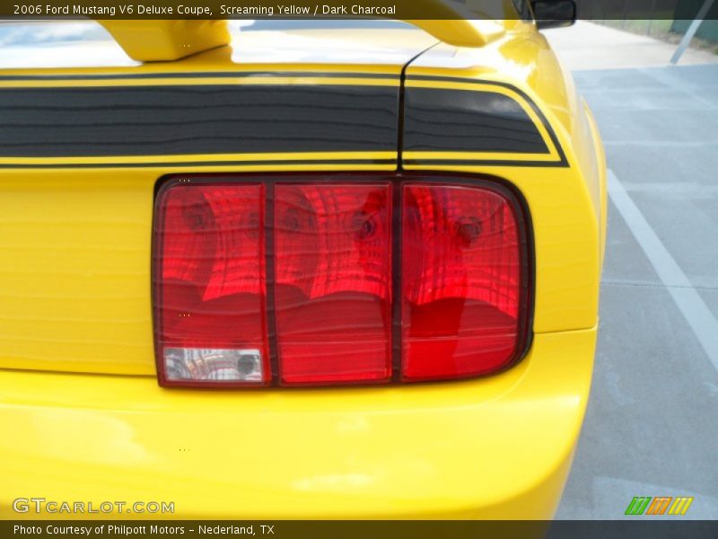 Screaming Yellow / Dark Charcoal 2006 Ford Mustang V6 Deluxe Coupe