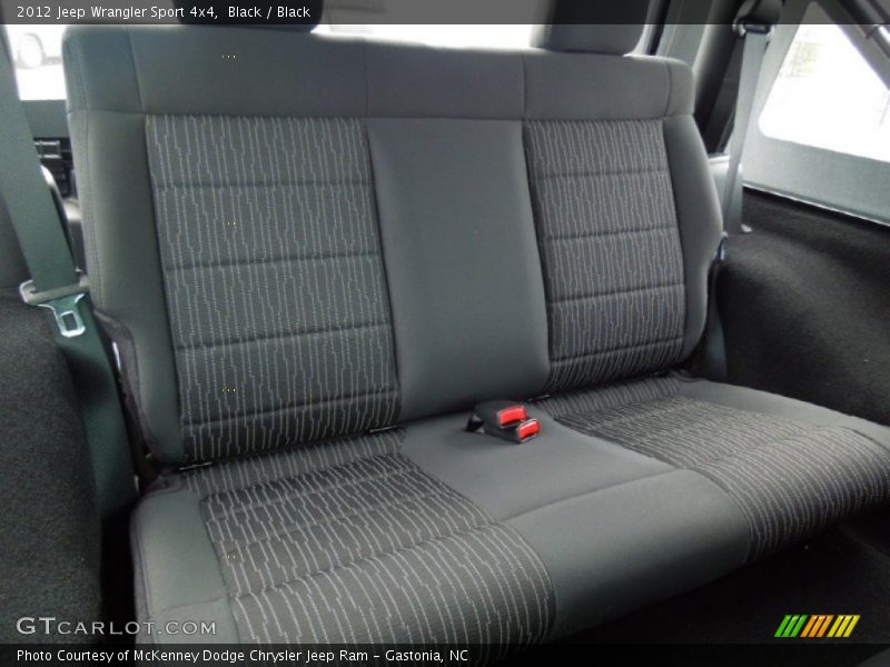Rear Seat of 2012 Wrangler Sport 4x4