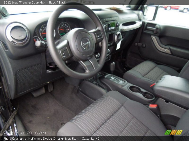Black Interior - 2012 Wrangler Sport 4x4 