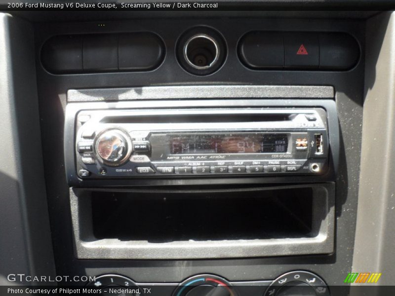 Screaming Yellow / Dark Charcoal 2006 Ford Mustang V6 Deluxe Coupe