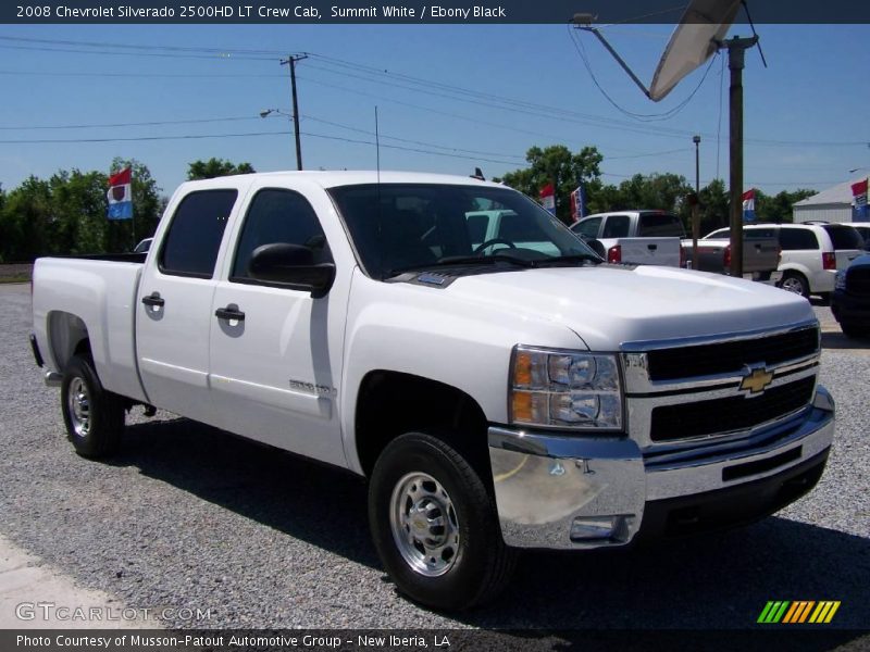 Summit White / Ebony Black 2008 Chevrolet Silverado 2500HD LT Crew Cab