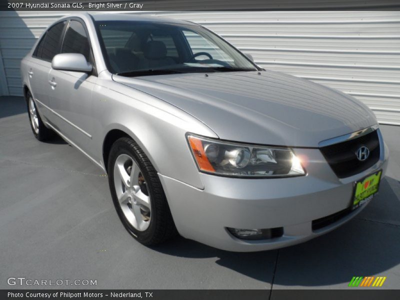 Bright Silver / Gray 2007 Hyundai Sonata GLS