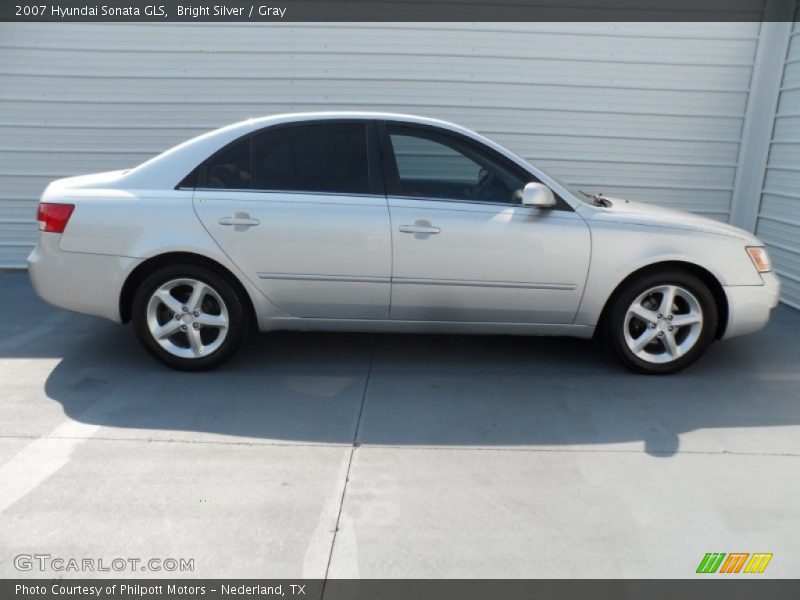 Bright Silver / Gray 2007 Hyundai Sonata GLS