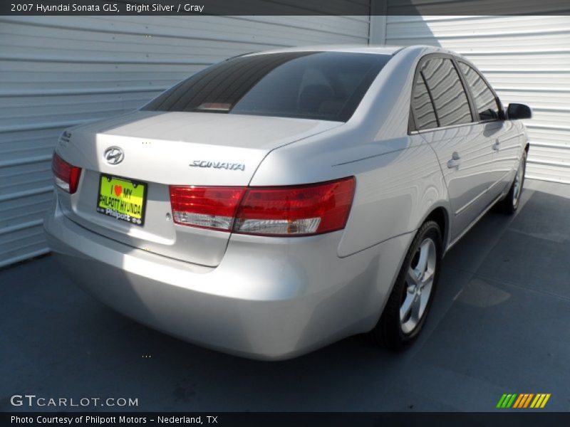 Bright Silver / Gray 2007 Hyundai Sonata GLS