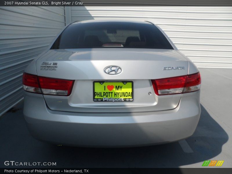 Bright Silver / Gray 2007 Hyundai Sonata GLS