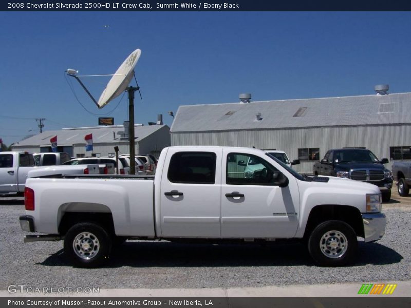 Summit White / Ebony Black 2008 Chevrolet Silverado 2500HD LT Crew Cab