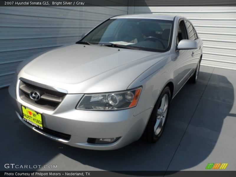 Bright Silver / Gray 2007 Hyundai Sonata GLS