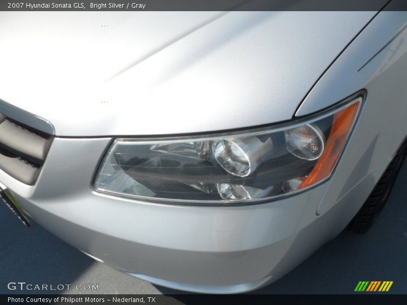 Bright Silver / Gray 2007 Hyundai Sonata GLS