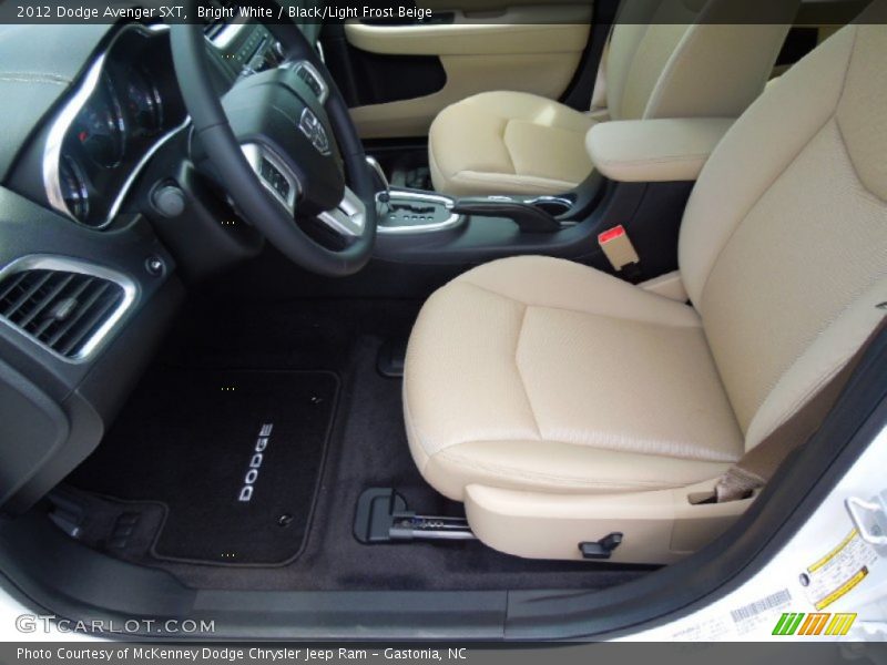  2012 Avenger SXT Black/Light Frost Beige Interior