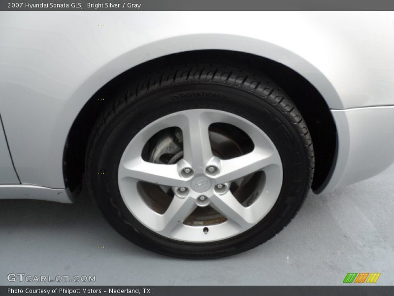 Bright Silver / Gray 2007 Hyundai Sonata GLS