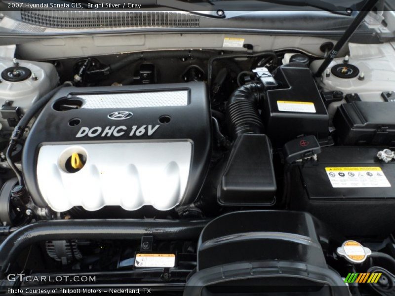 Bright Silver / Gray 2007 Hyundai Sonata GLS