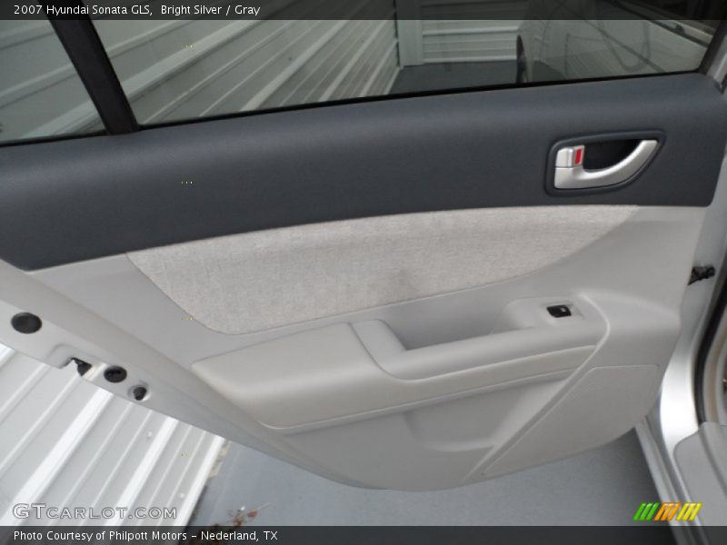 Bright Silver / Gray 2007 Hyundai Sonata GLS