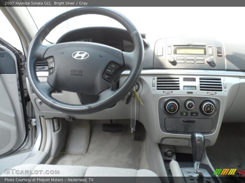 Bright Silver / Gray 2007 Hyundai Sonata GLS