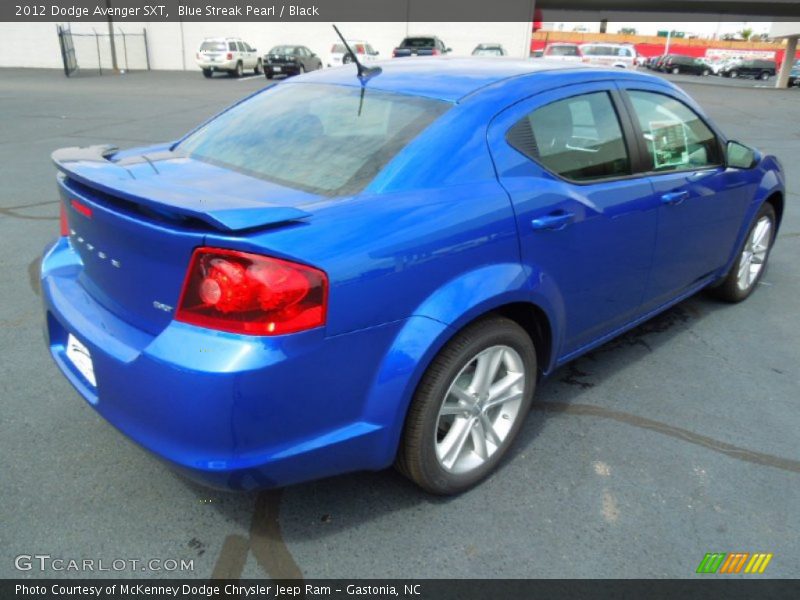 Blue Streak Pearl / Black 2012 Dodge Avenger SXT