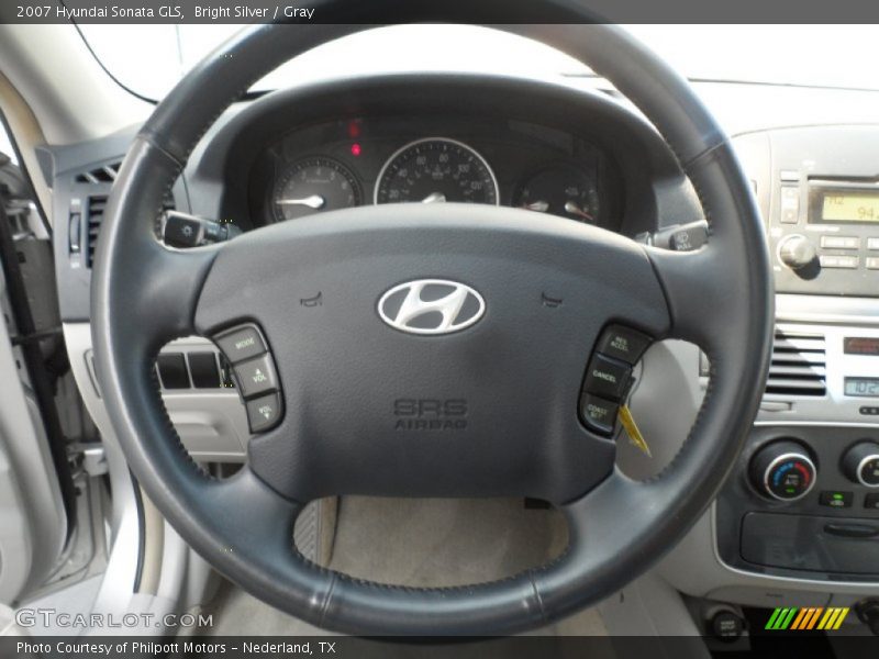 Bright Silver / Gray 2007 Hyundai Sonata GLS