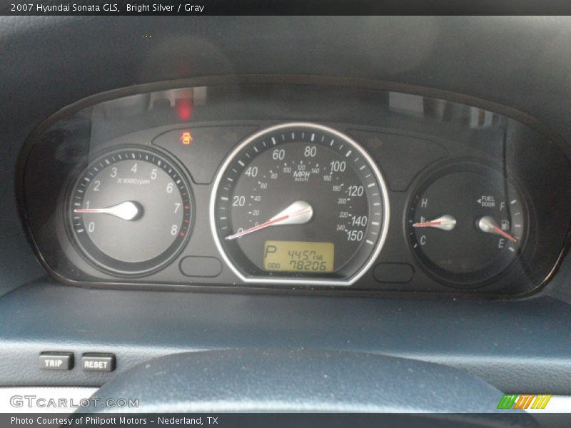 Bright Silver / Gray 2007 Hyundai Sonata GLS