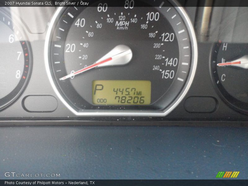 Bright Silver / Gray 2007 Hyundai Sonata GLS