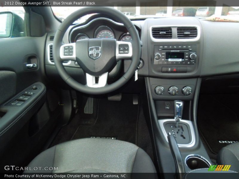Blue Streak Pearl / Black 2012 Dodge Avenger SXT