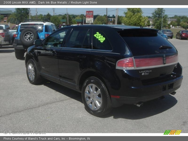 Dark Ink Blue Metallic / Medium Light Stone 2008 Lincoln MKX AWD