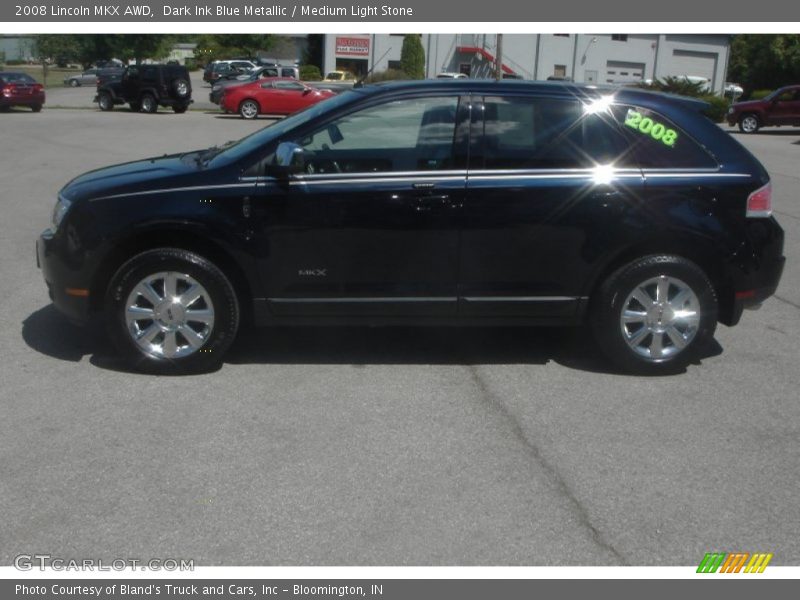 Dark Ink Blue Metallic / Medium Light Stone 2008 Lincoln MKX AWD