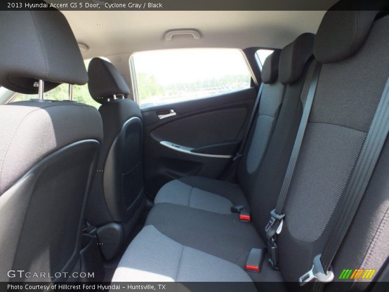 Cyclone Gray / Black 2013 Hyundai Accent GS 5 Door