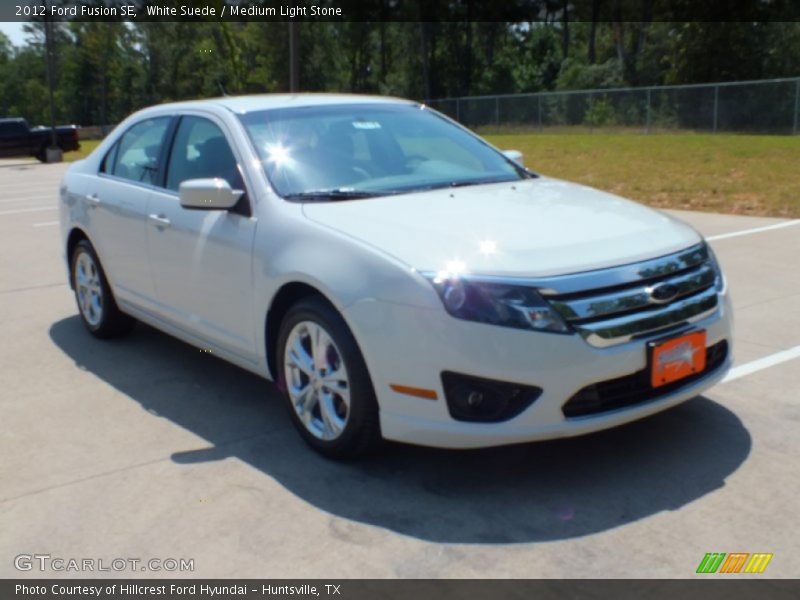 White Suede / Medium Light Stone 2012 Ford Fusion SE