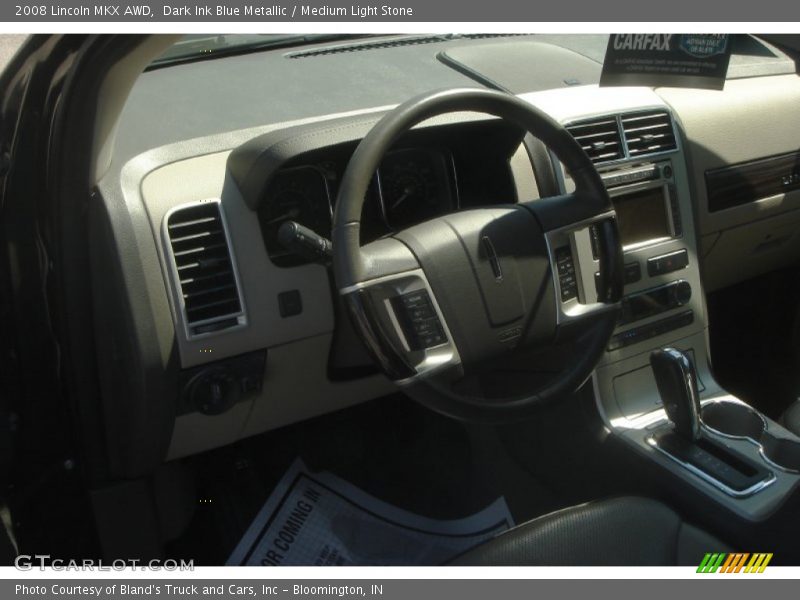 Dark Ink Blue Metallic / Medium Light Stone 2008 Lincoln MKX AWD