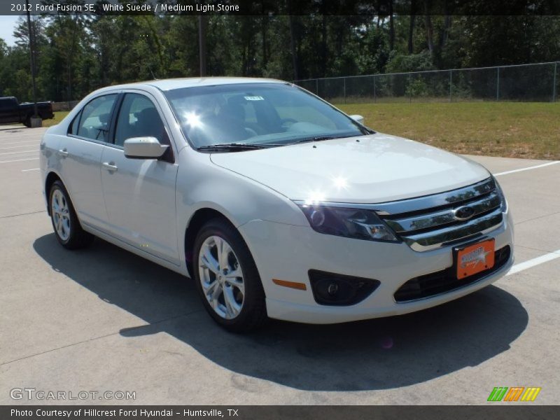 White Suede / Medium Light Stone 2012 Ford Fusion SE