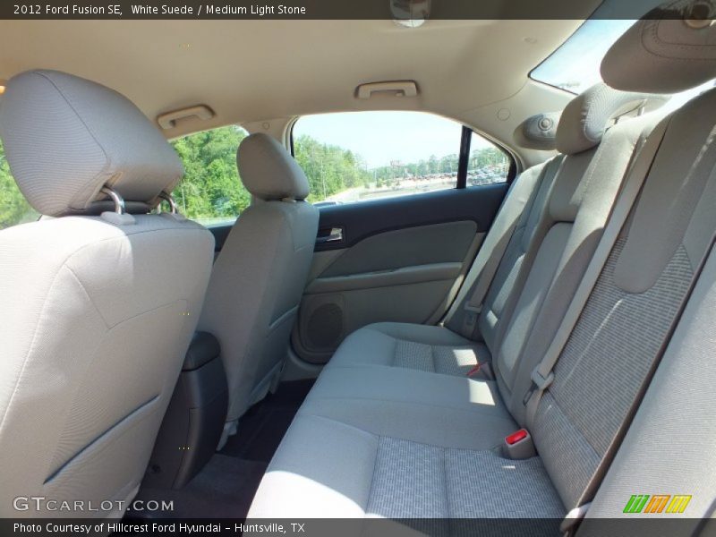White Suede / Medium Light Stone 2012 Ford Fusion SE