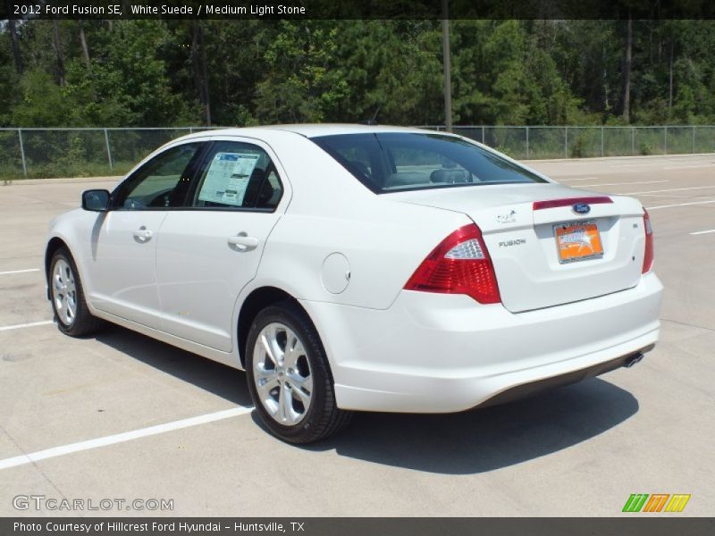 White Suede / Medium Light Stone 2012 Ford Fusion SE