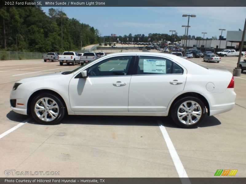 White Suede / Medium Light Stone 2012 Ford Fusion SE