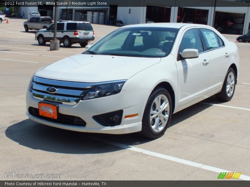 White Suede / Medium Light Stone 2012 Ford Fusion SE
