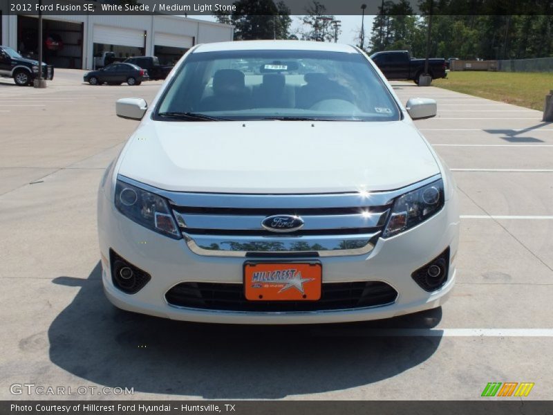 White Suede / Medium Light Stone 2012 Ford Fusion SE