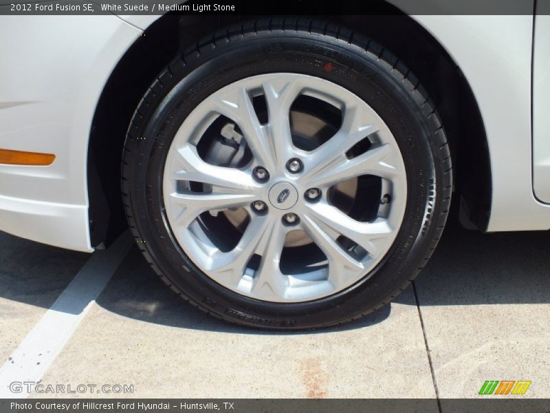 White Suede / Medium Light Stone 2012 Ford Fusion SE