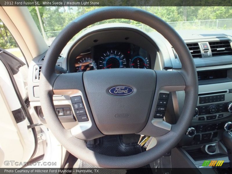 White Suede / Medium Light Stone 2012 Ford Fusion SE