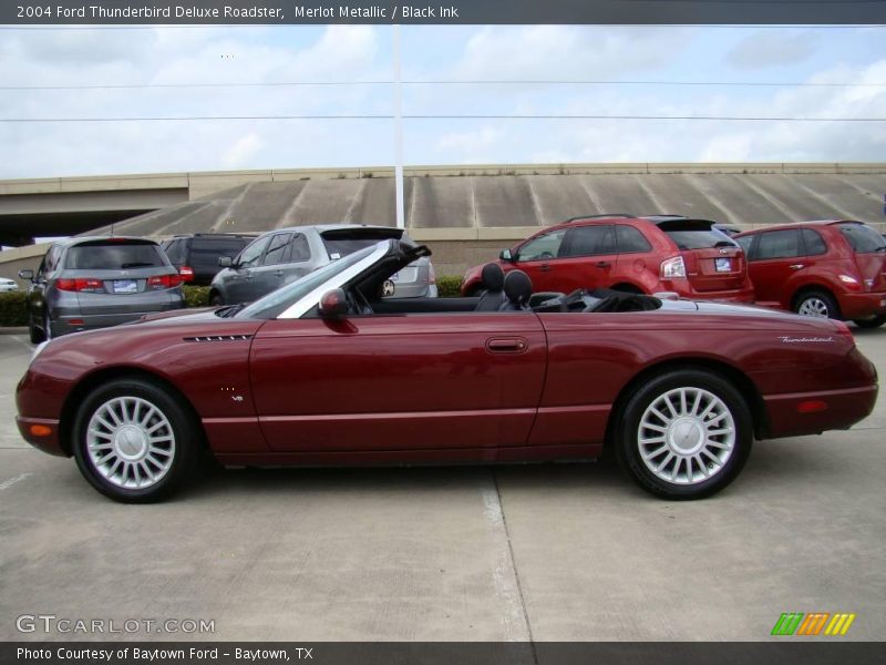 Merlot Metallic / Black Ink 2004 Ford Thunderbird Deluxe Roadster