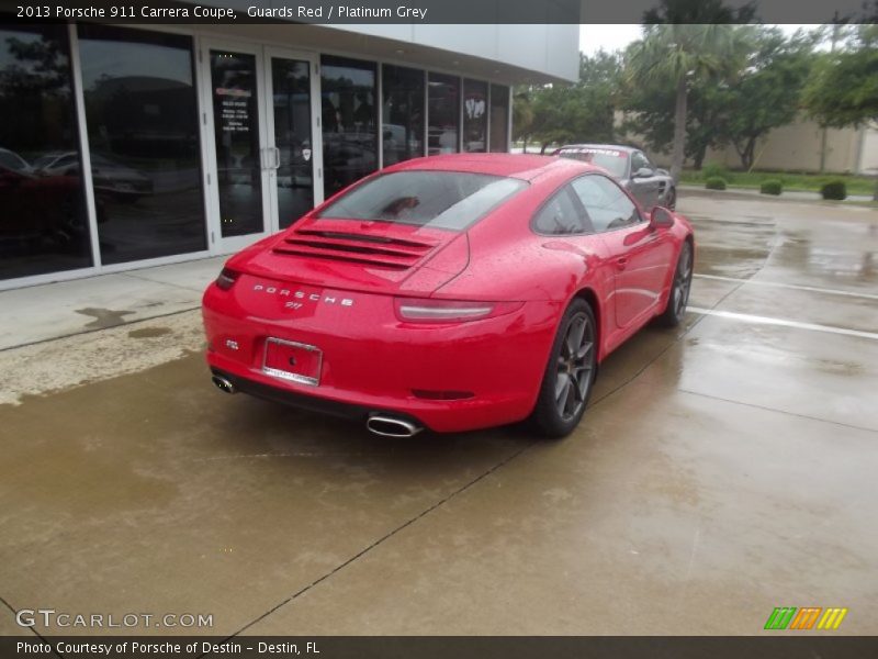 Guards Red / Platinum Grey 2013 Porsche 911 Carrera Coupe