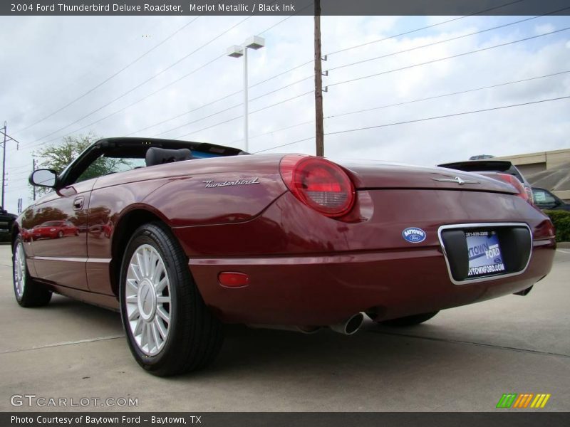 Merlot Metallic / Black Ink 2004 Ford Thunderbird Deluxe Roadster