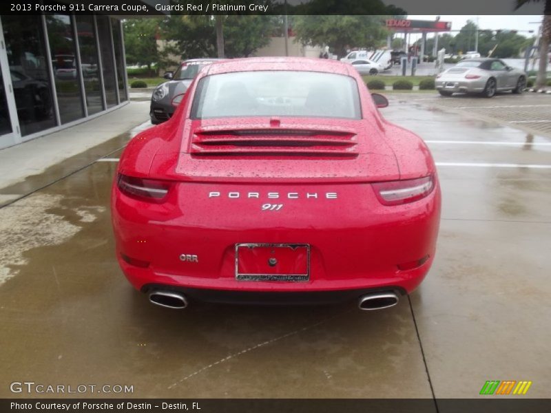 Guards Red / Platinum Grey 2013 Porsche 911 Carrera Coupe
