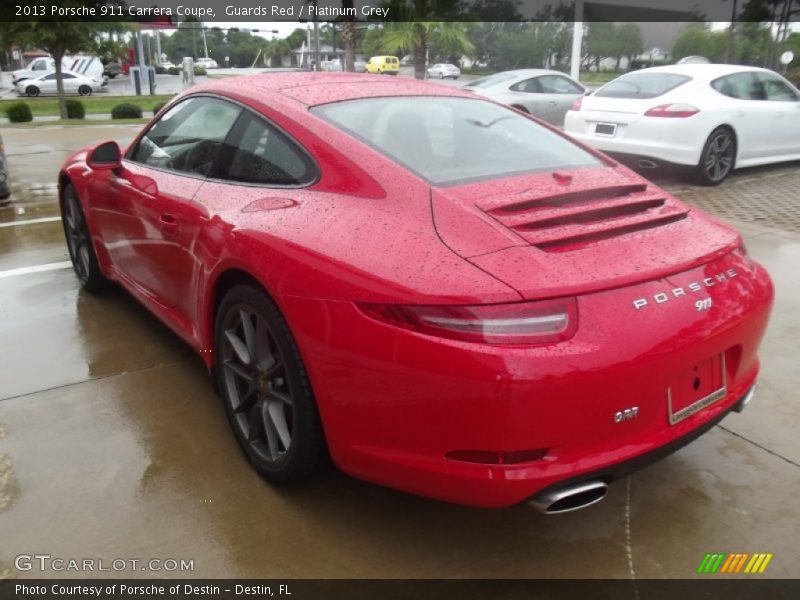 Guards Red / Platinum Grey 2013 Porsche 911 Carrera Coupe